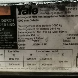 Yale ERP20VT MWB °°° 3-Rad Elektrostapler